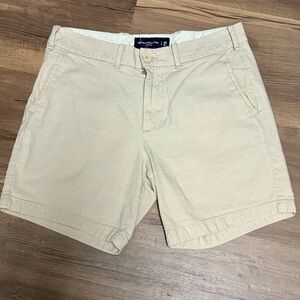 Abercrombie & Fitch Khaki Stretch Chino Shorts Men’s Size 30